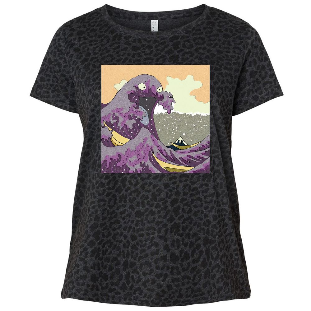 Ladies Curvy Jersey - 9D15JCWR - Black Leopard - 11