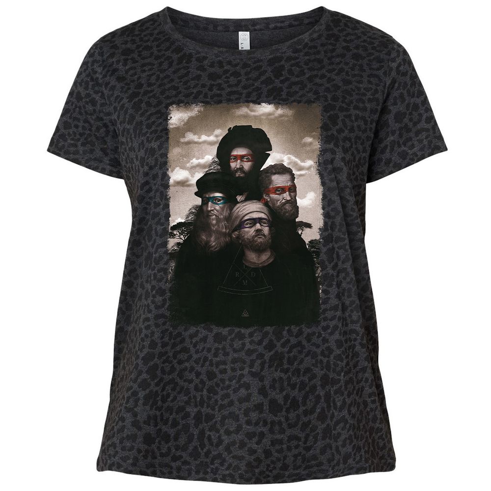 Ladies Curvy Jersey - 6FMKR3E9 - Black Leopard - 11