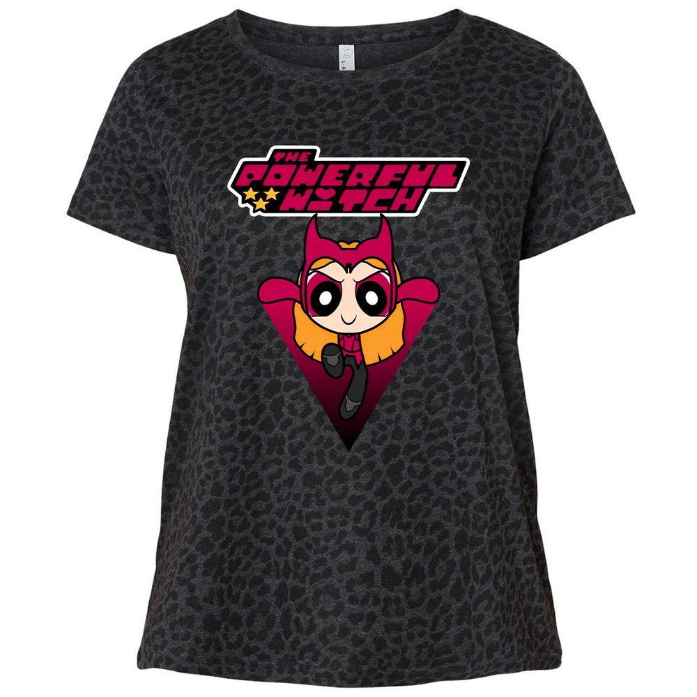 Ladies Curvy Jersey - DNJSGGDP - Black Leopard - 11