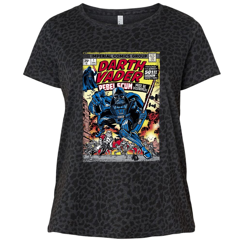 Ladies Curvy Jersey - 3921R74L - Black Leopard - 11