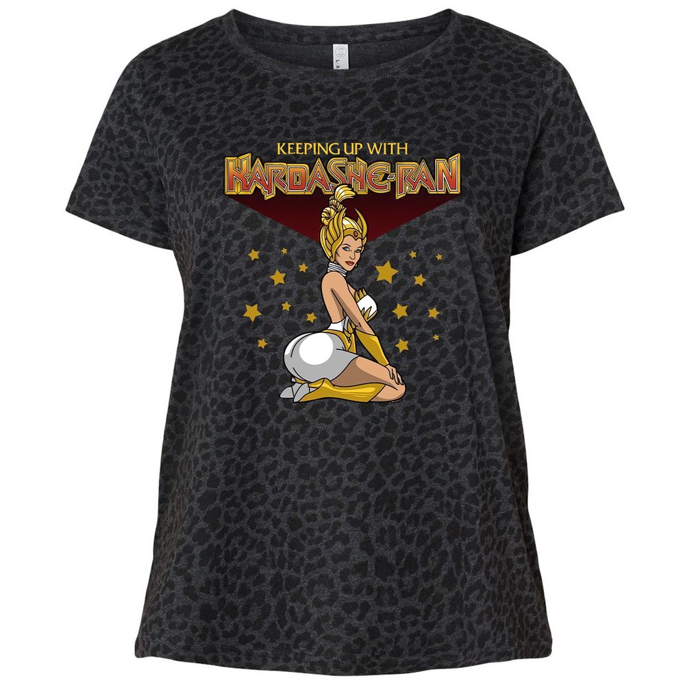 Ladies Curvy Jersey - 2FP63GV2 - Black Leopard - 11