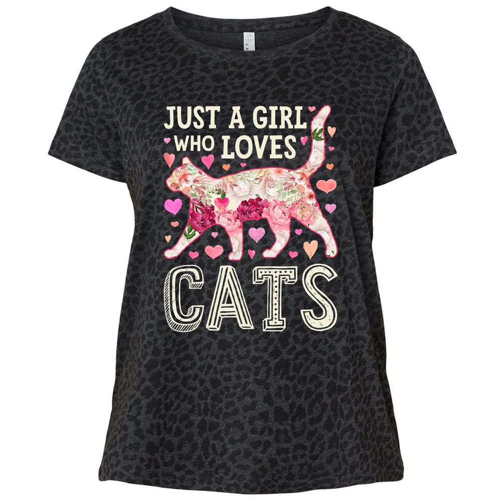 Ladies Curvy Jersey - P46YWEF9 - Black Leopard - 11