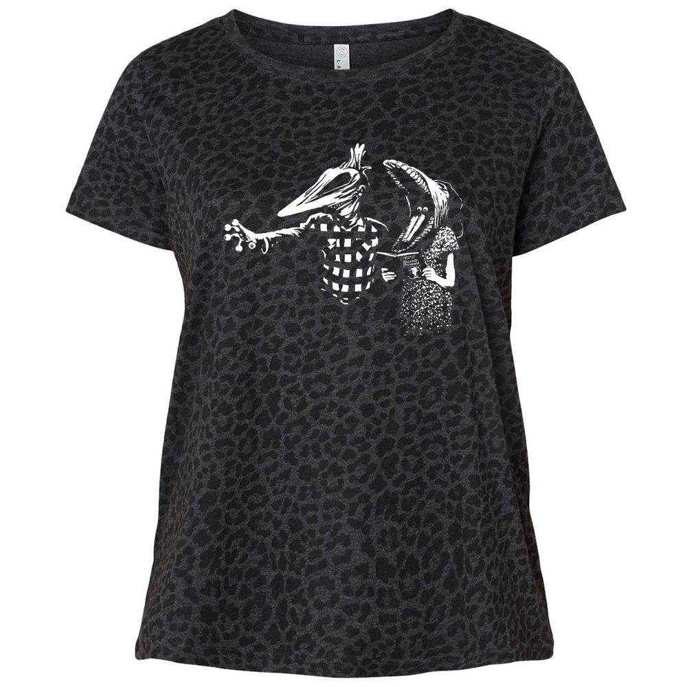 Ladies Curvy Jersey - 5WTKU82J - Black Leopard - 11