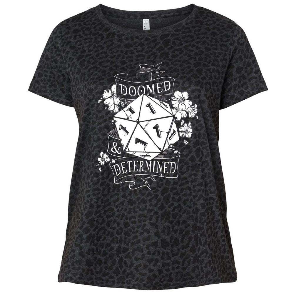 Ladies Curvy Jersey - UQ57P55C - Black Leopard - 11