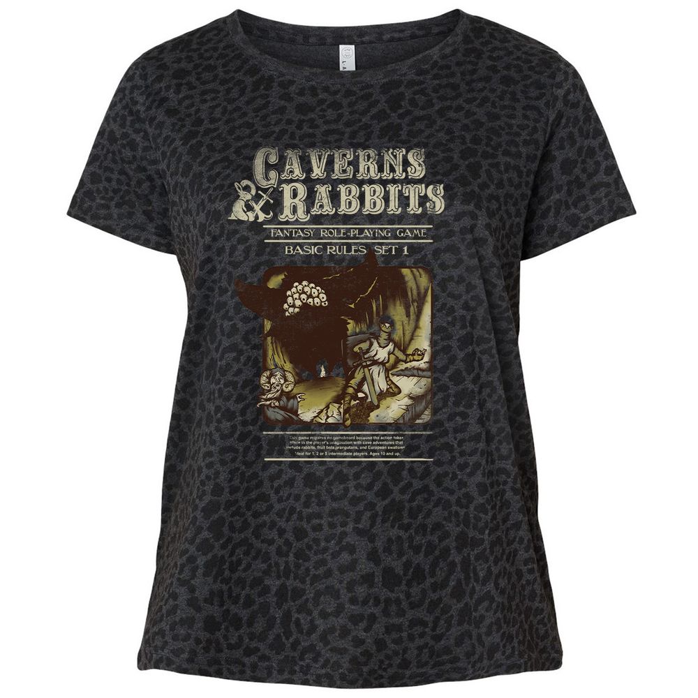 Ladies Curvy Jersey - 8Z2YB7CW - Black Leopard - 11