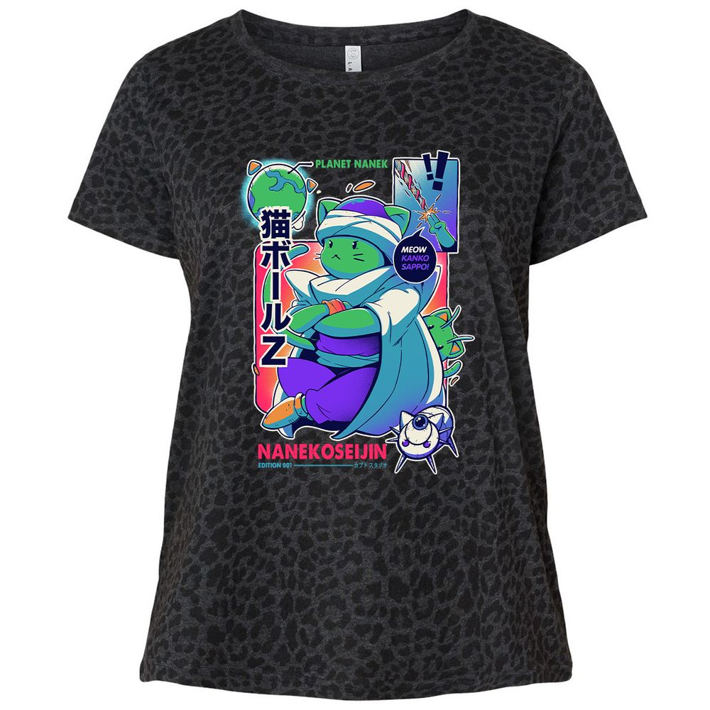 Ladies Curvy Jersey - ZJTVKZ52 - Black Leopard - 11