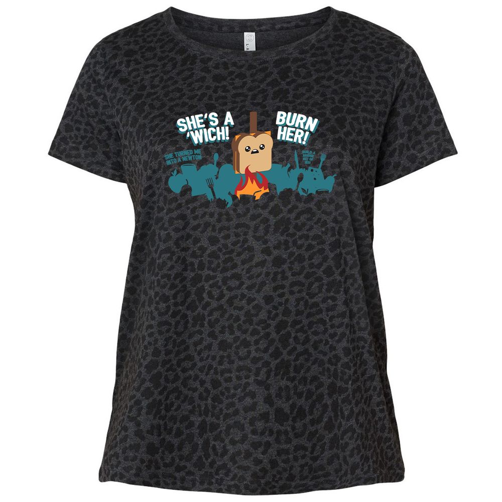 Ladies Curvy Jersey - SY5788M1 - Black Leopard - 11