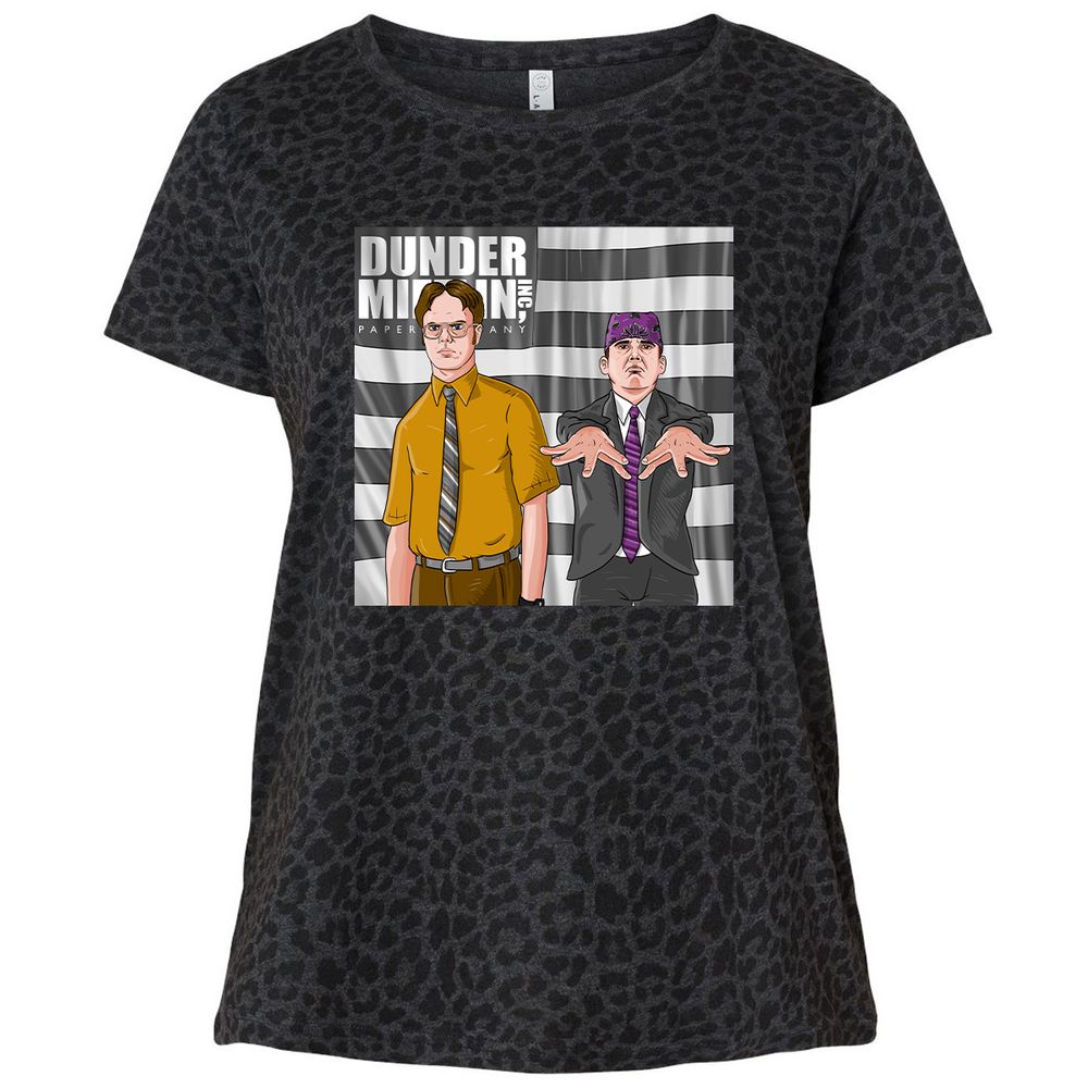 Ladies Curvy Jersey - MC11EZY4 - Black Leopard - 11