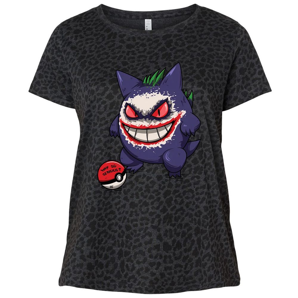 Ladies Curvy Jersey - JU3GJQN6 - Black Leopard - 11