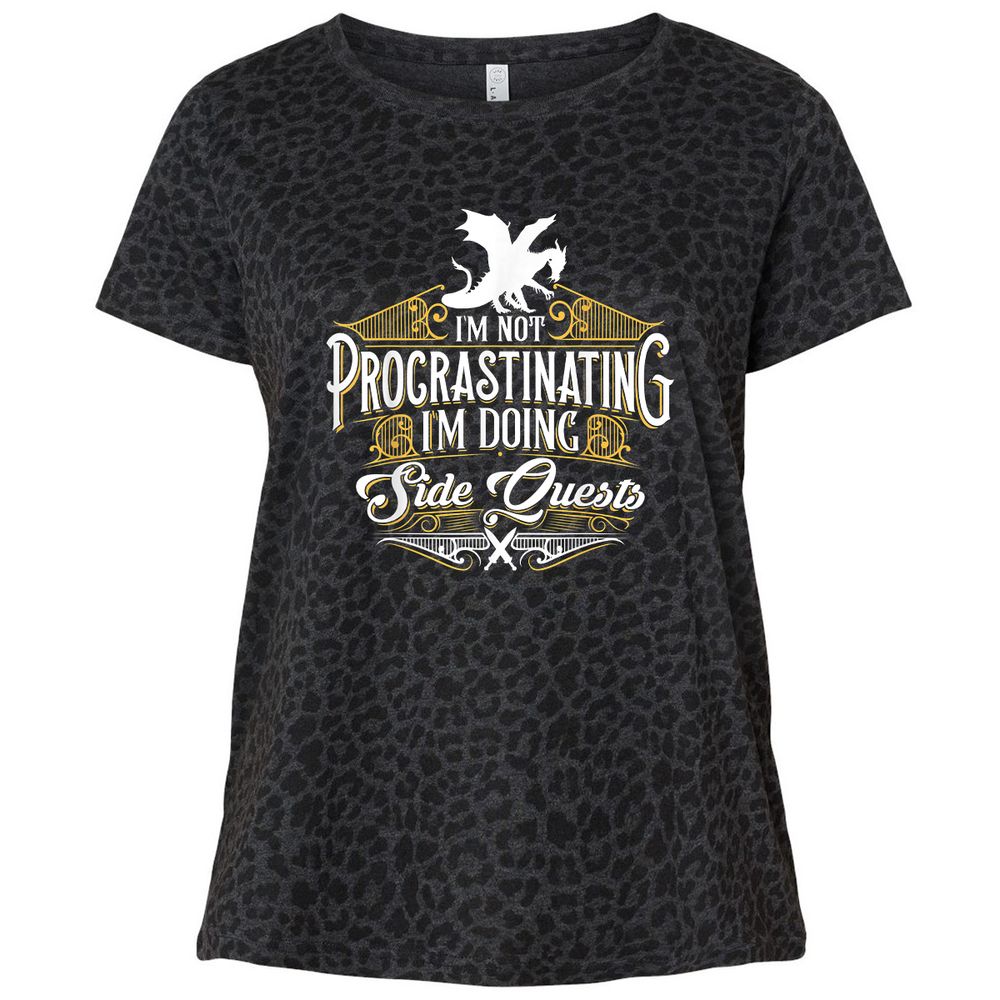 Ladies Curvy Jersey - GCGC33ZK - Black Leopard - 11