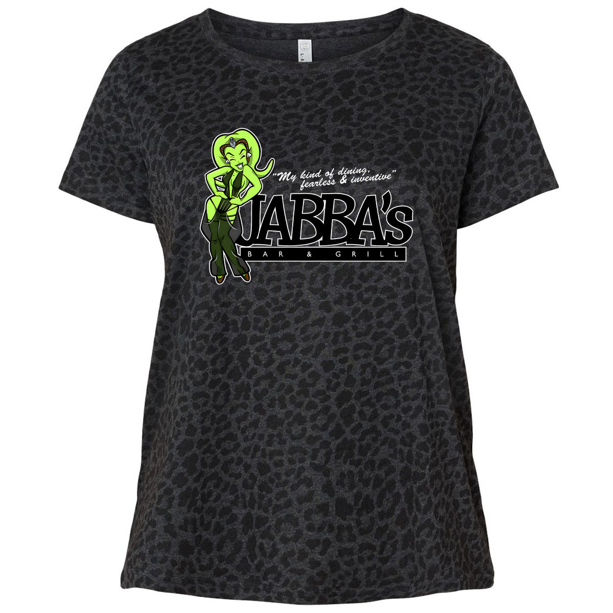 Ladies Curvy Jersey - RNGC8B6S - Black Leopard - 11