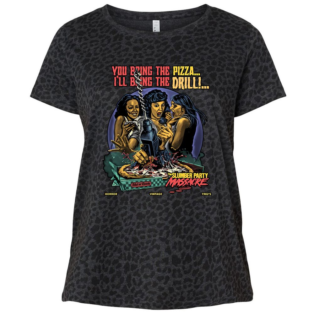 Ladies Curvy Jersey - ZN7KTQ32 - Black Leopard - 11