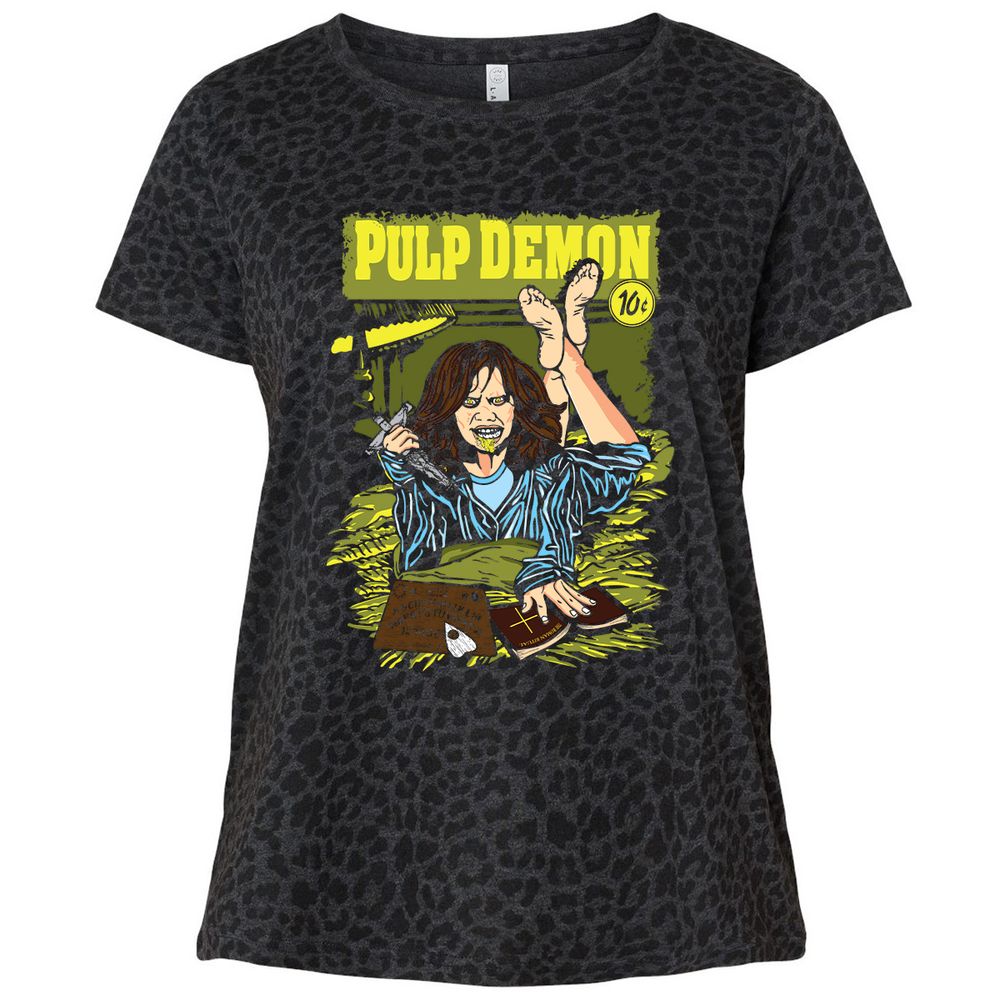 Ladies Curvy Jersey - VCTTKM6M - Black Leopard - 11