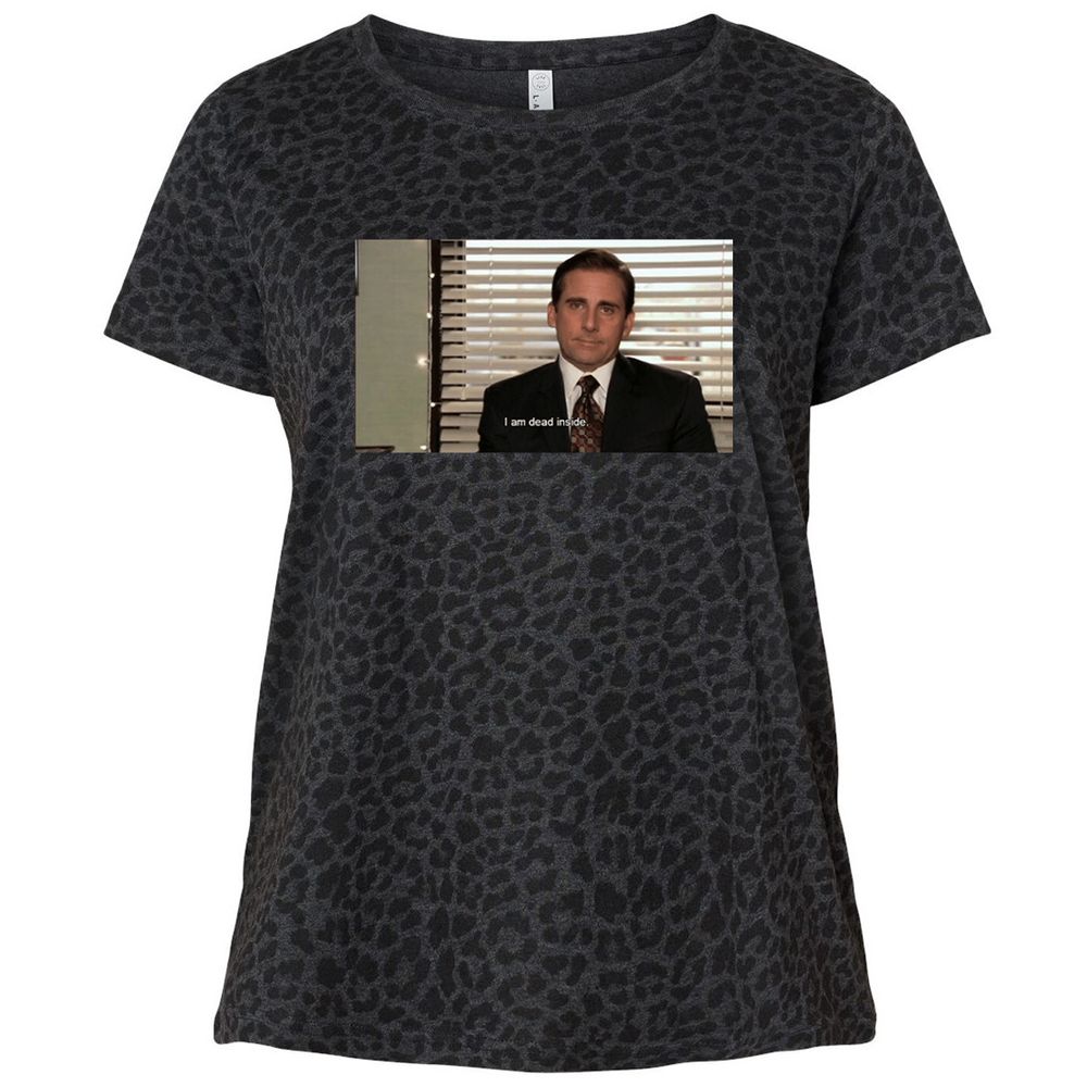 Ladies Curvy Jersey - U99FNHZC - Black Leopard - 11