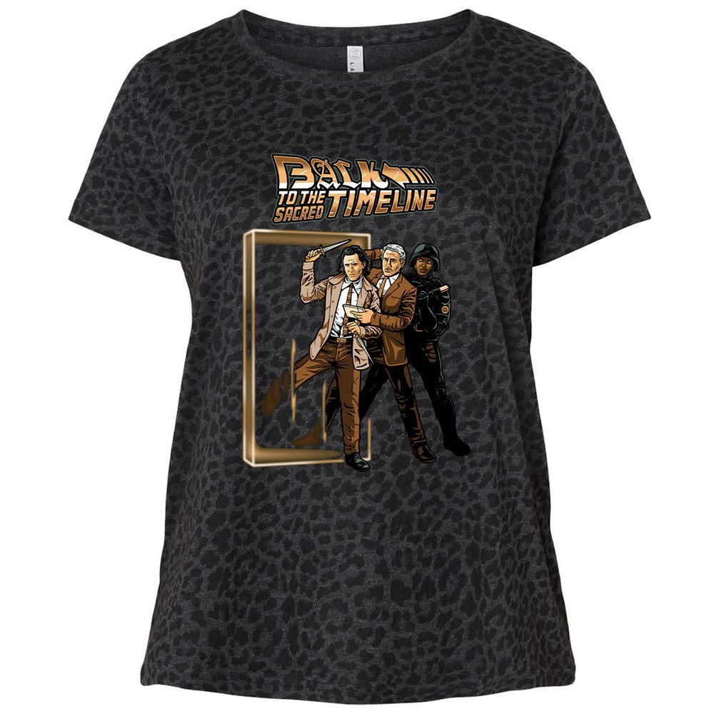 Ladies Curvy Jersey - 1KZKE3H1 - Black Leopard - 11