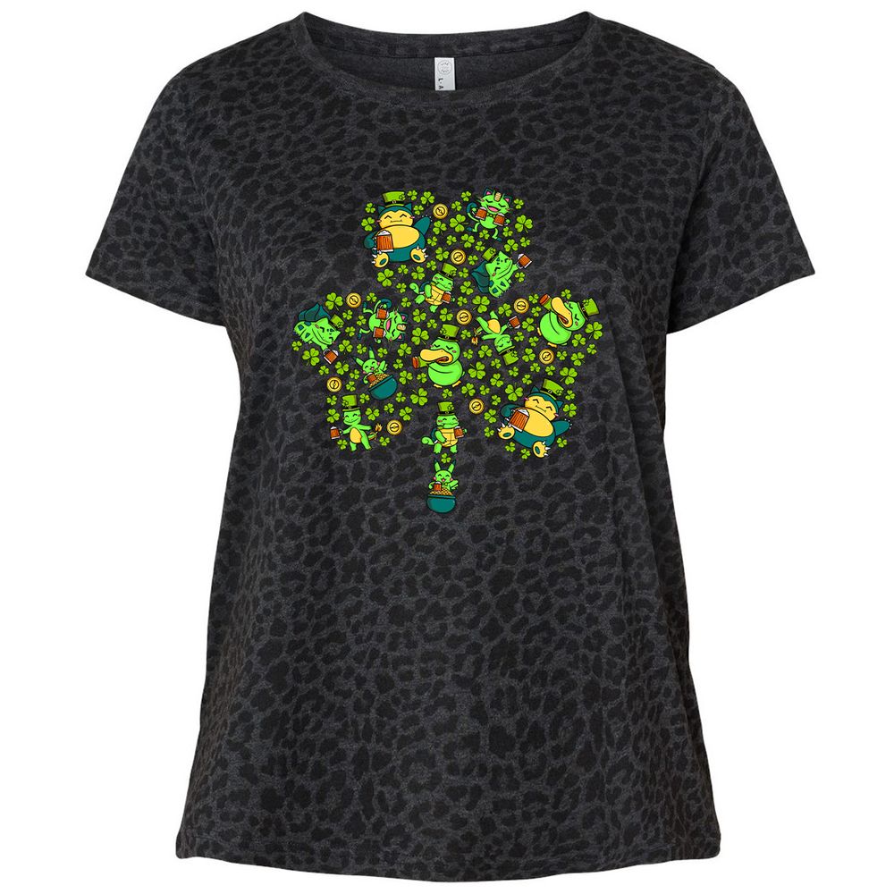 Ladies Curvy Jersey - KEP15YH7 - Black Leopard - 11