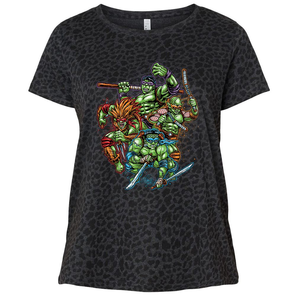 Ladies Curvy Jersey - PBKL14SK - Black Leopard - 11