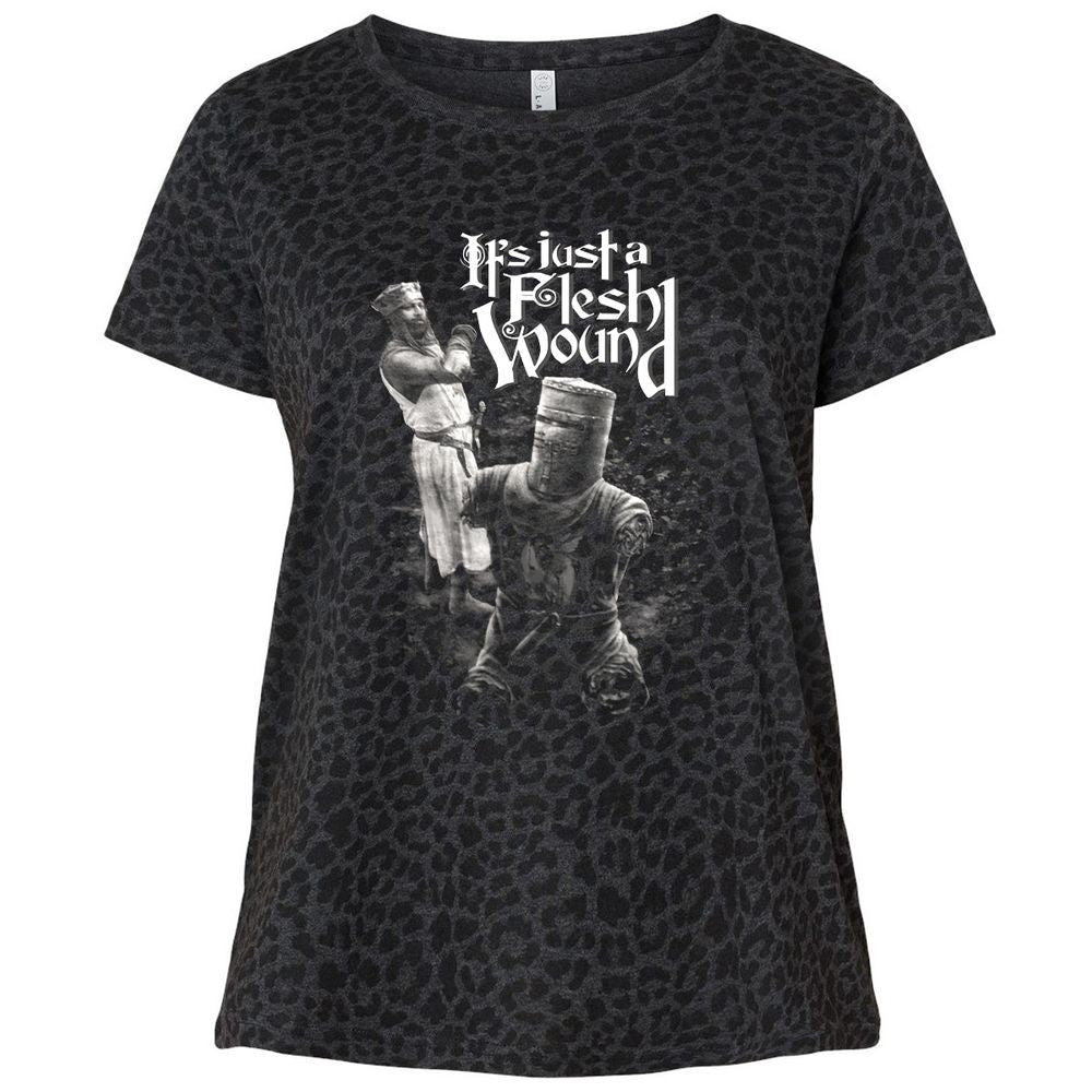 Ladies Curvy Jersey - GDPC9PFR - Black Leopard - 11