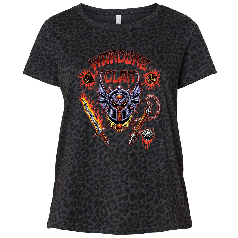 Ladies Curvy Jersey - 8GHBQRWH - Black Leopard - 11