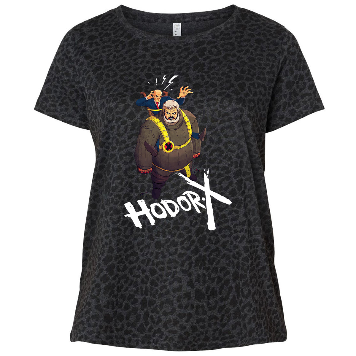 Ladies Curvy Jersey - 5B3J85FS - Black Leopard - 11