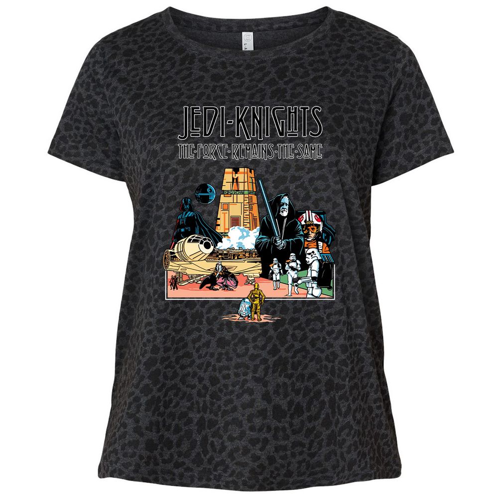 Ladies Curvy Jersey - LWCGJELQ - Black Leopard - 11