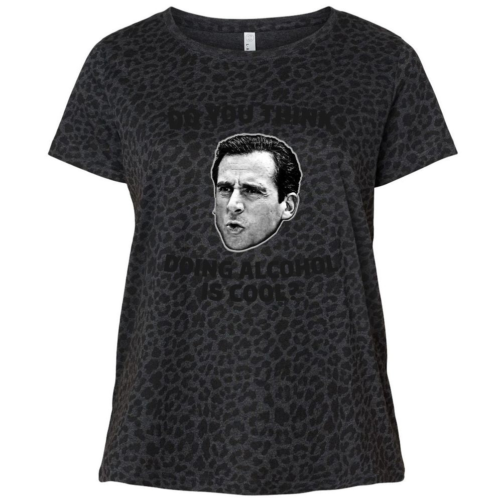 Ladies Curvy Jersey - ASQLX4U8 - Black Leopard - 11