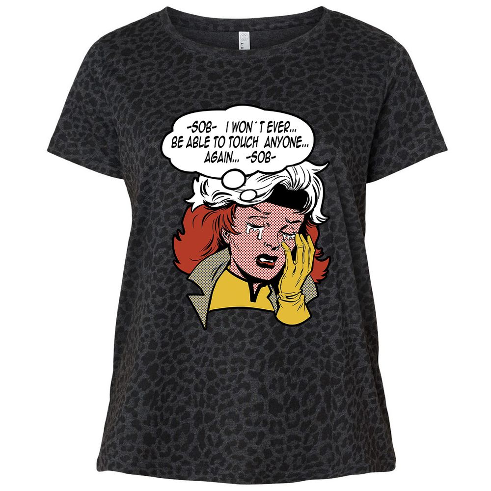 Ladies Curvy Jersey - XD7FXU15 - Black Leopard - 11