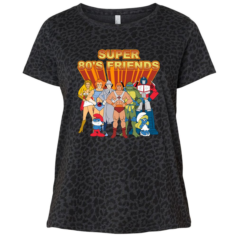 Ladies Curvy Jersey - SU9N97KG - Black Leopard - 11