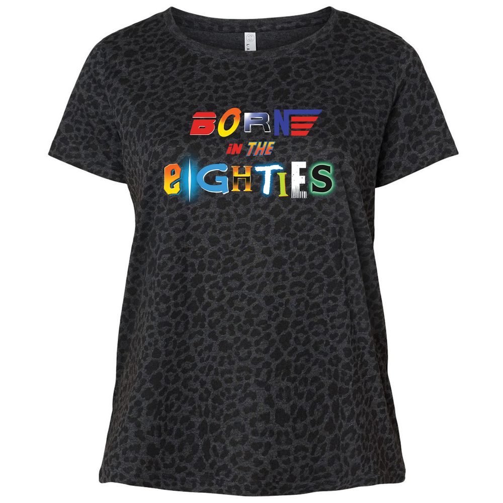 Ladies Curvy Jersey - UE8VK7KH - Black Leopard - 11