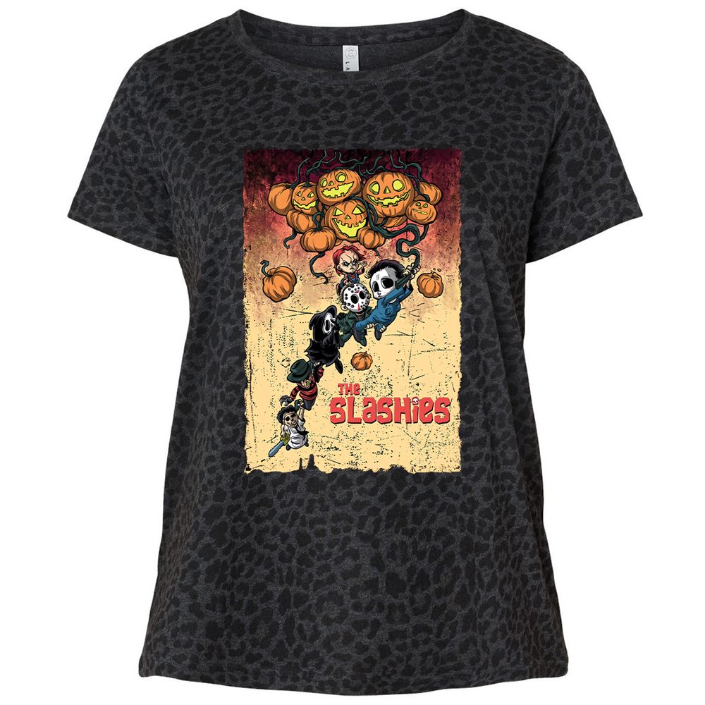 Ladies Curvy Jersey - L4DR5GBA - Black Leopard - 11