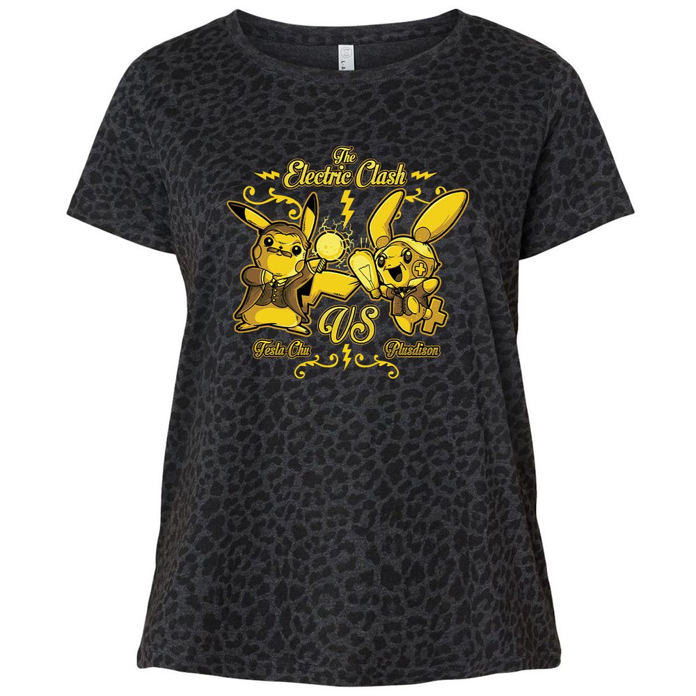 Ladies Curvy Jersey - DEJX1F2V - Black Leopard - 11