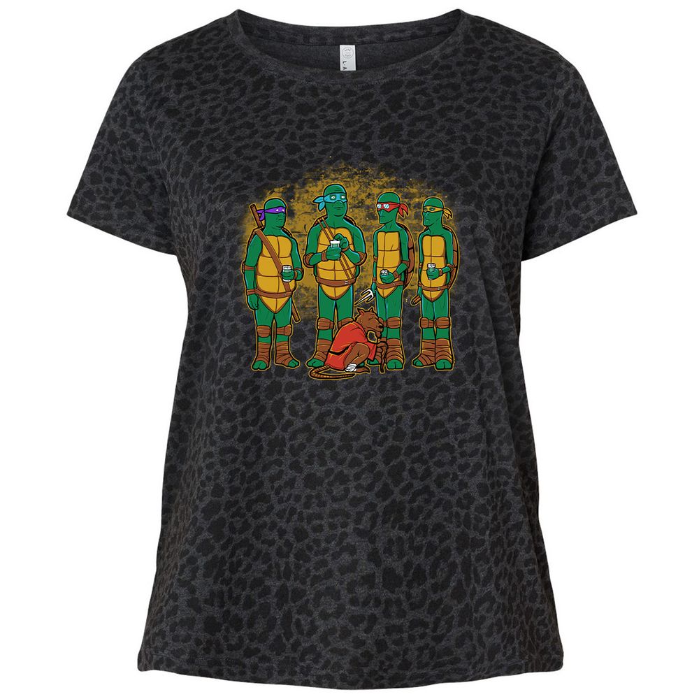 Ladies Curvy Jersey - KE2C5XBS - Black Leopard - 11