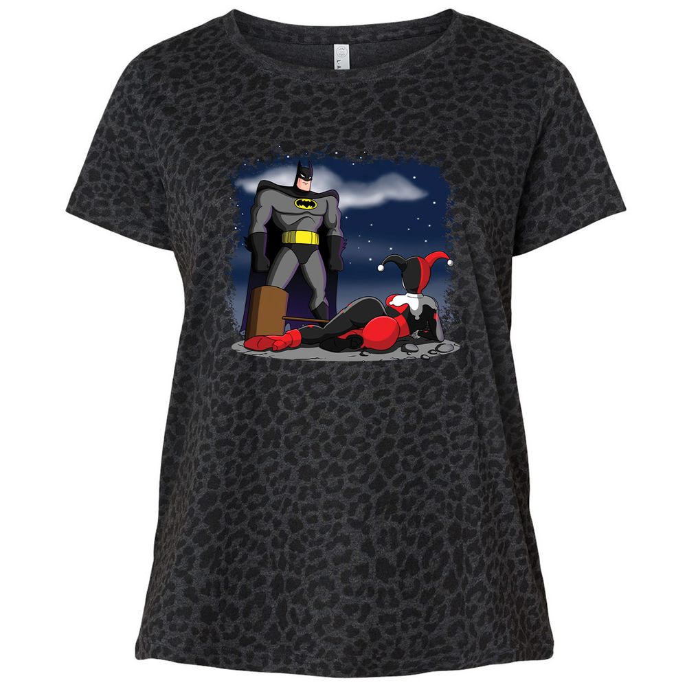 Ladies Curvy Jersey - 6KBAVM4C - Black Leopard - 11