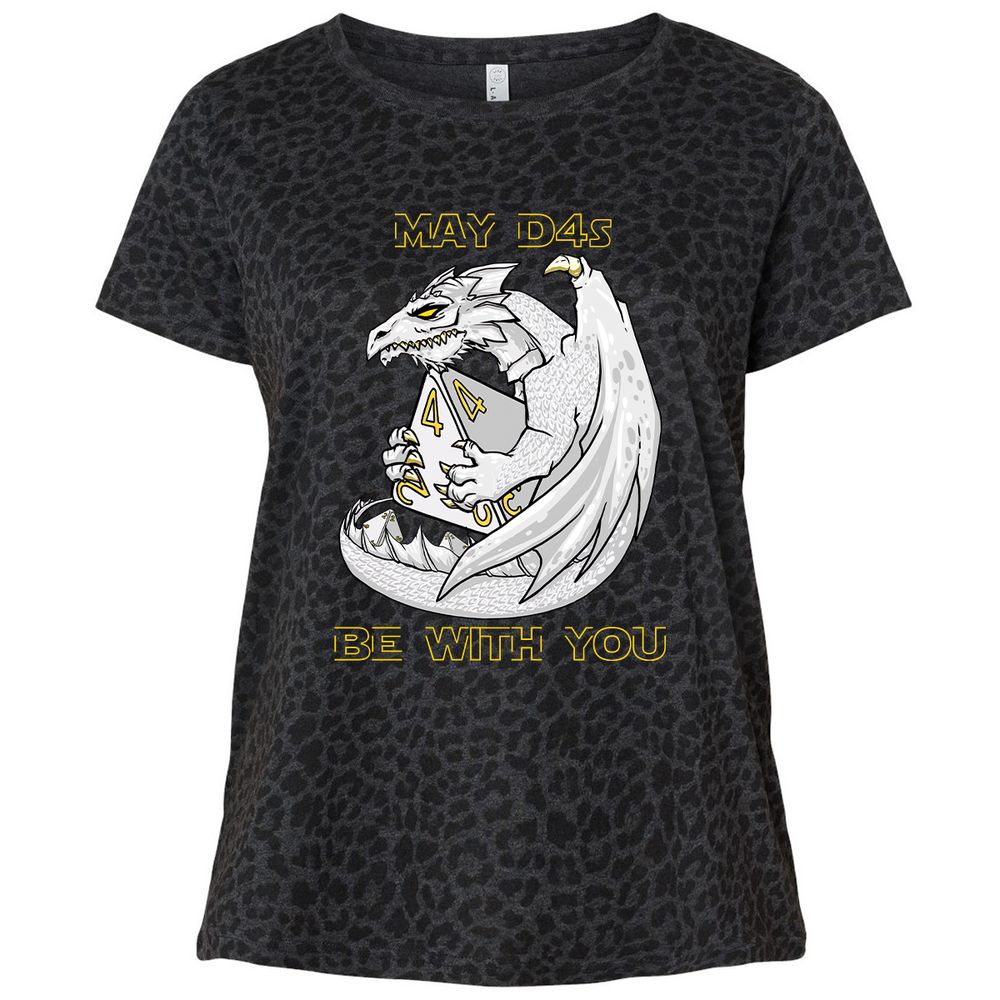 Ladies Curvy Jersey - FP67NRGP - Black Leopard - 11