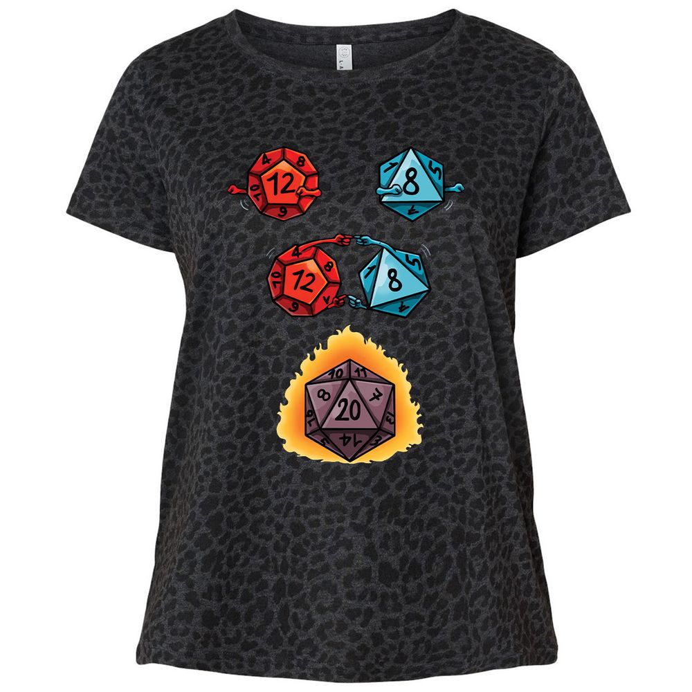 Ladies Curvy Jersey - 4SQE65AA - Black Leopard - 11