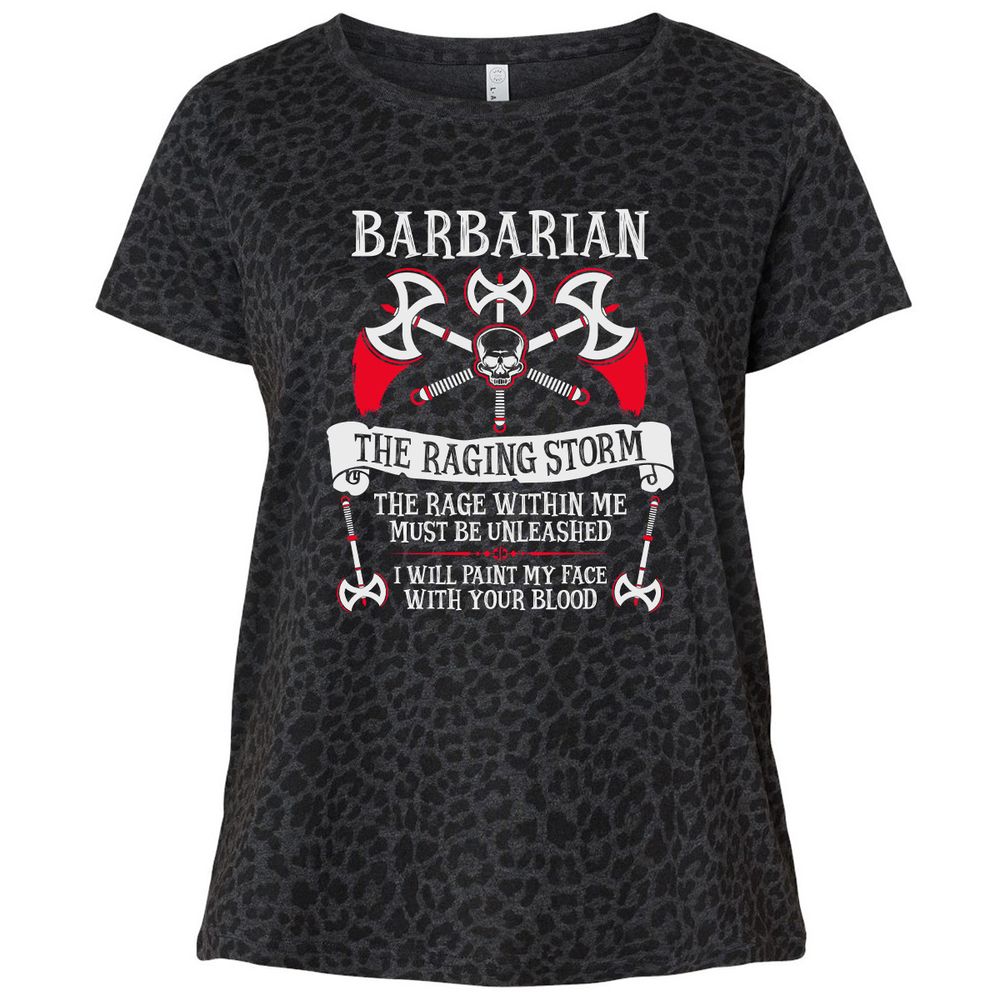 Ladies Curvy Jersey - WJ6ZTY8C - Black Leopard - 11