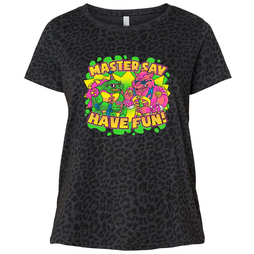 Ladies Curvy Jersey - ZXJ62K3D - Black Leopard - 11