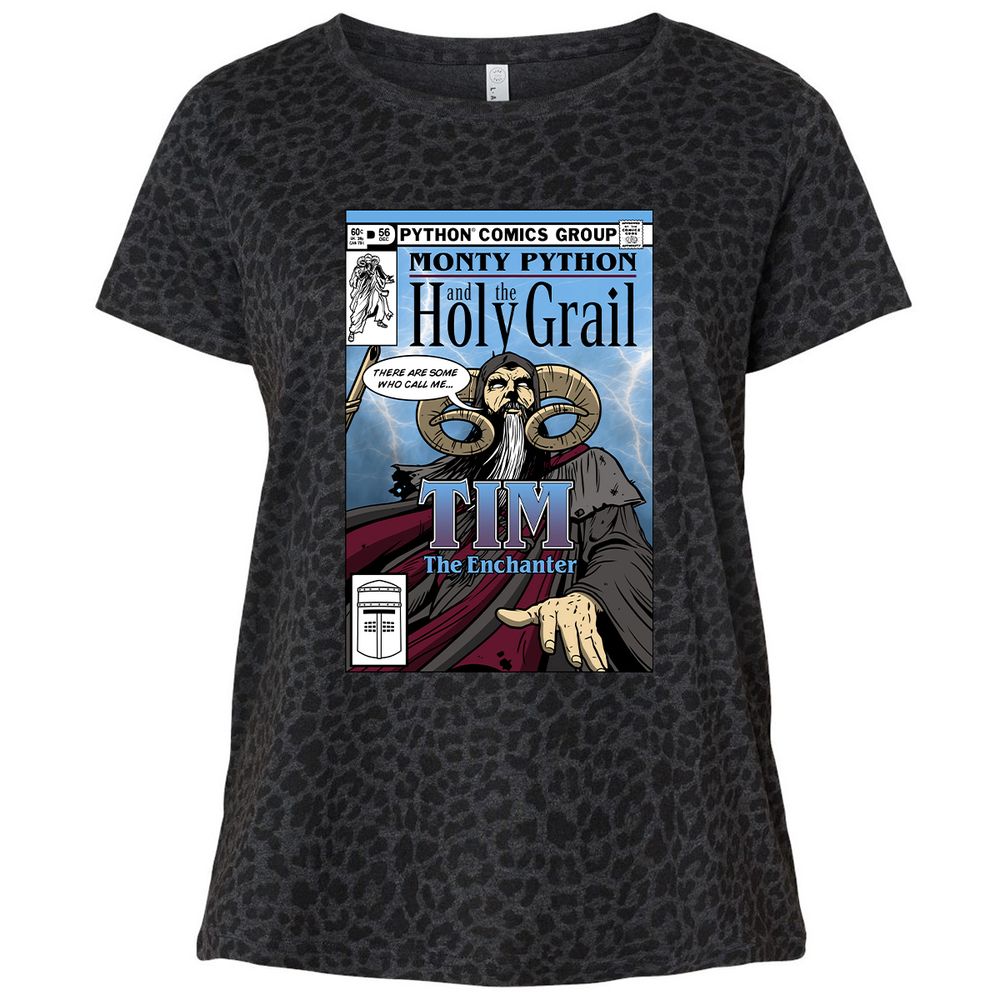 Ladies Curvy Jersey - XQX64XEH - Black Leopard - 11