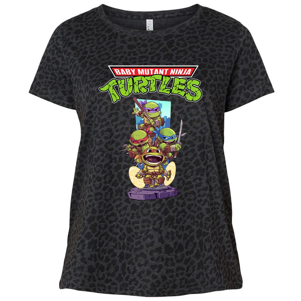 Ladies Curvy Jersey - LKPVLN9S - Black Leopard - 11