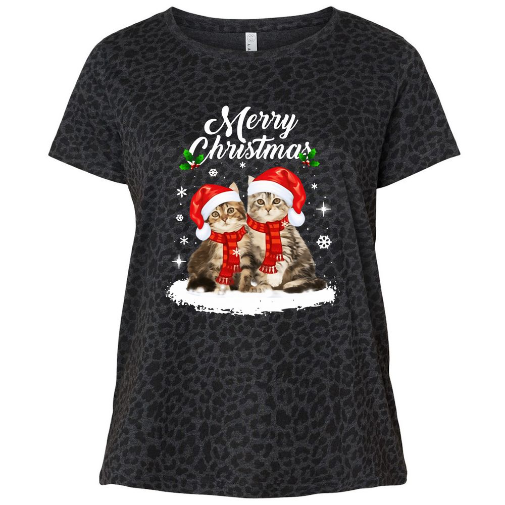 Ladies Curvy Jersey - KNTZ83XB - Black Leopard - 11