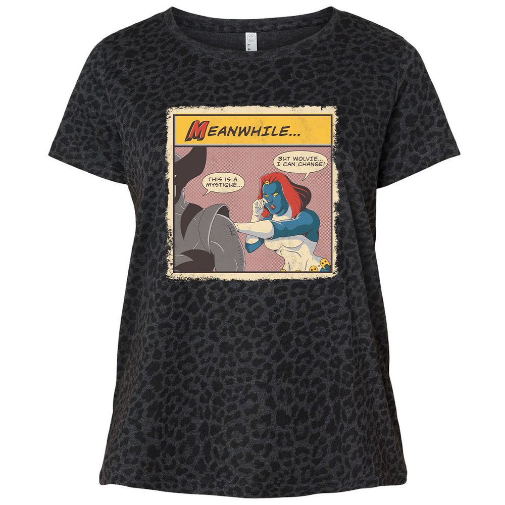 Ladies Curvy Jersey - LCX1SGV6 - Black Leopard - 11