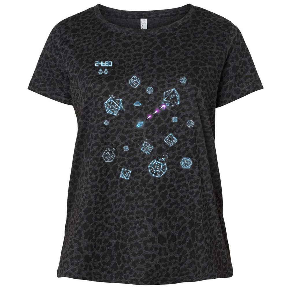 Ladies Curvy Jersey - A3M8J7JT - Black Leopard - 11