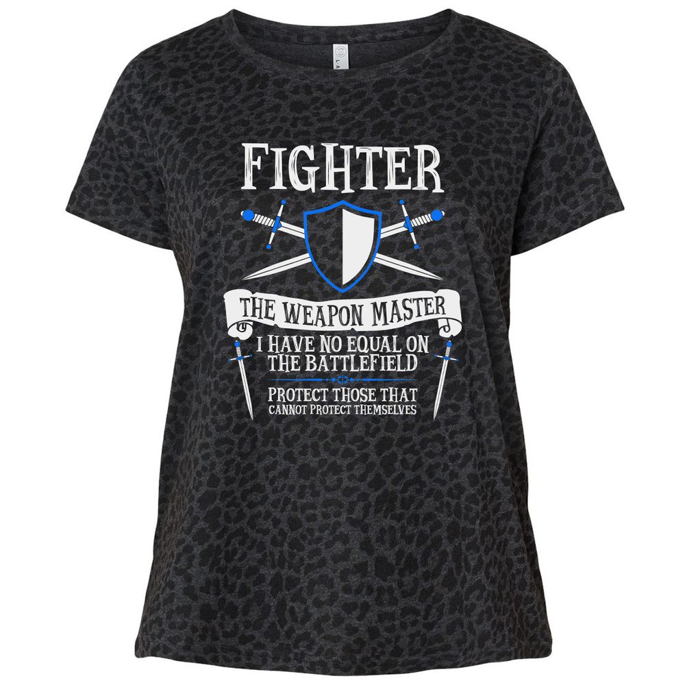 Ladies Curvy Jersey - VD1AQRTF - Black Leopard - 11