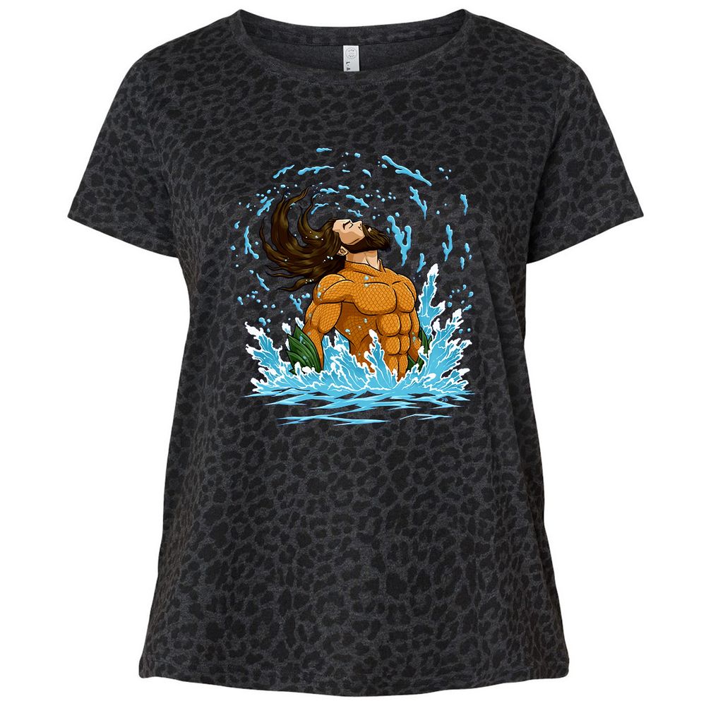 Ladies Curvy Jersey - X83K6AE3 - Black Leopard - 11