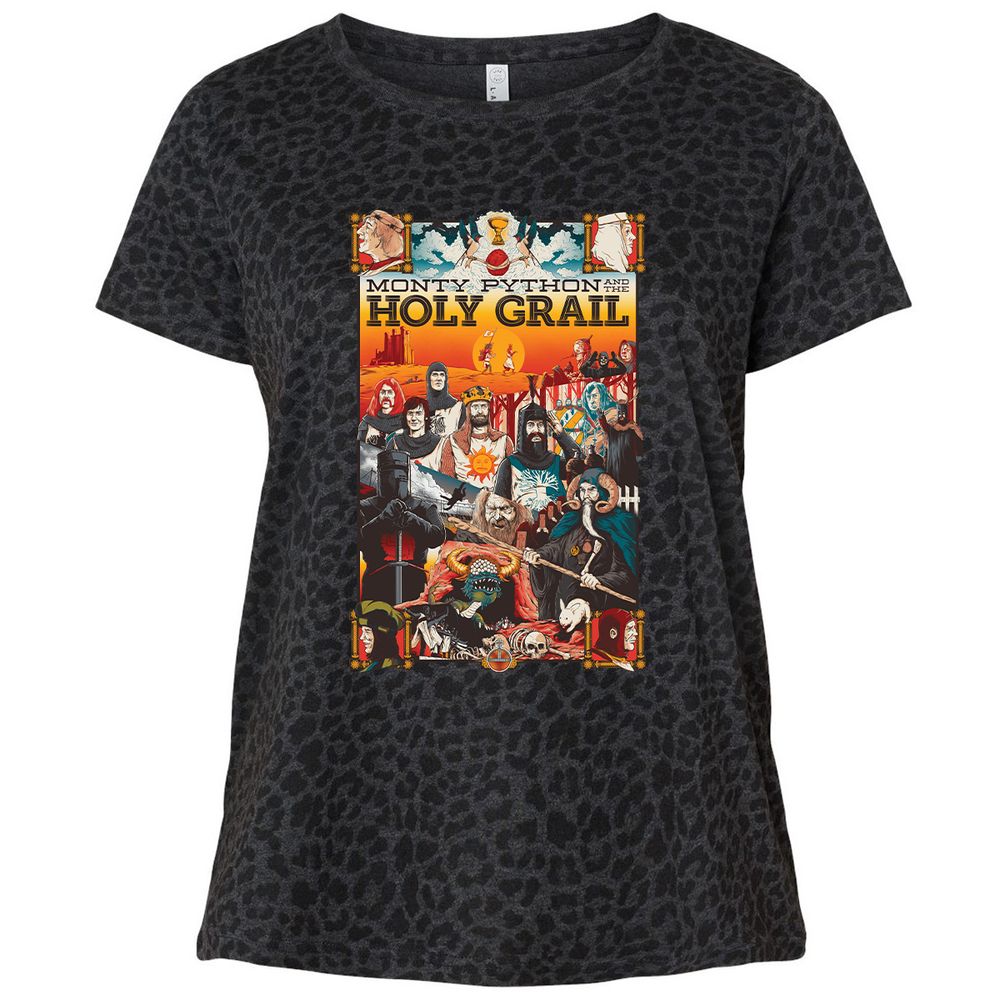 Ladies Curvy Jersey - DHPLZAJQ - Black Leopard - 11