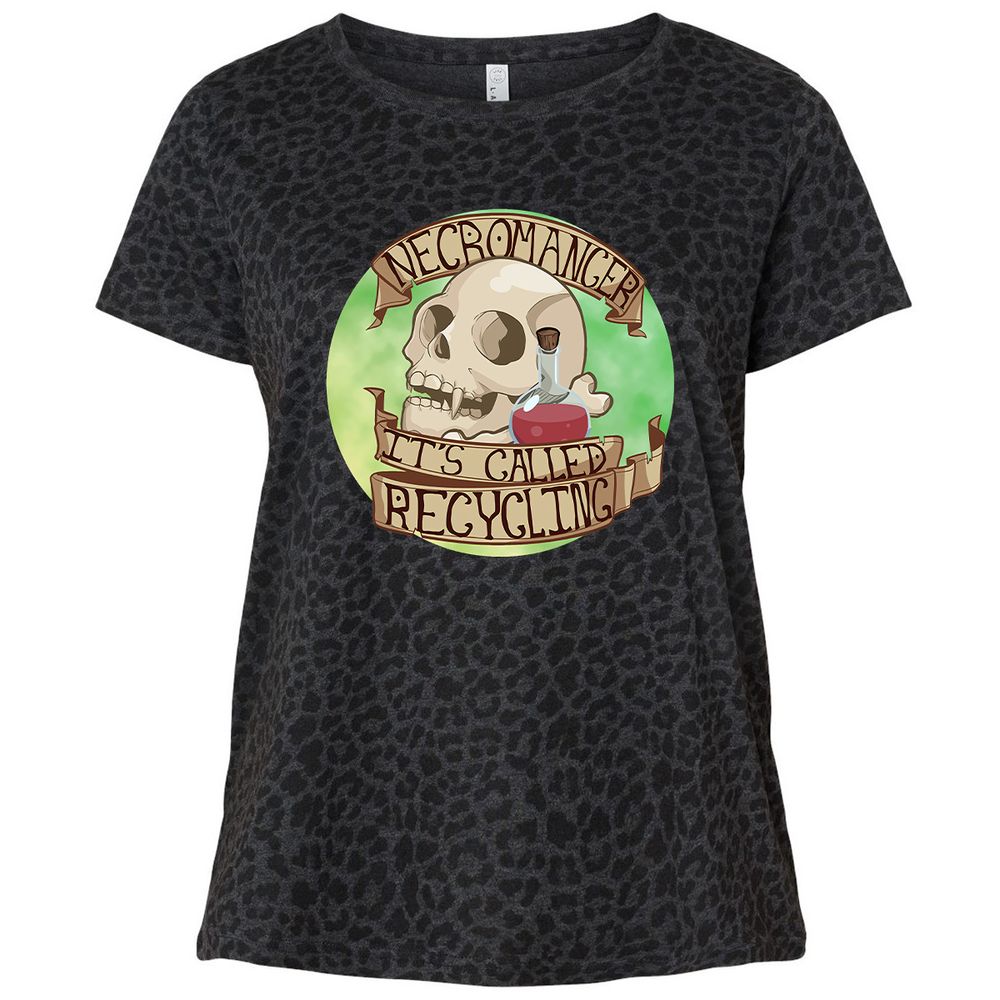 Ladies Curvy Jersey - YEZGVLVJ - Black Leopard - 11