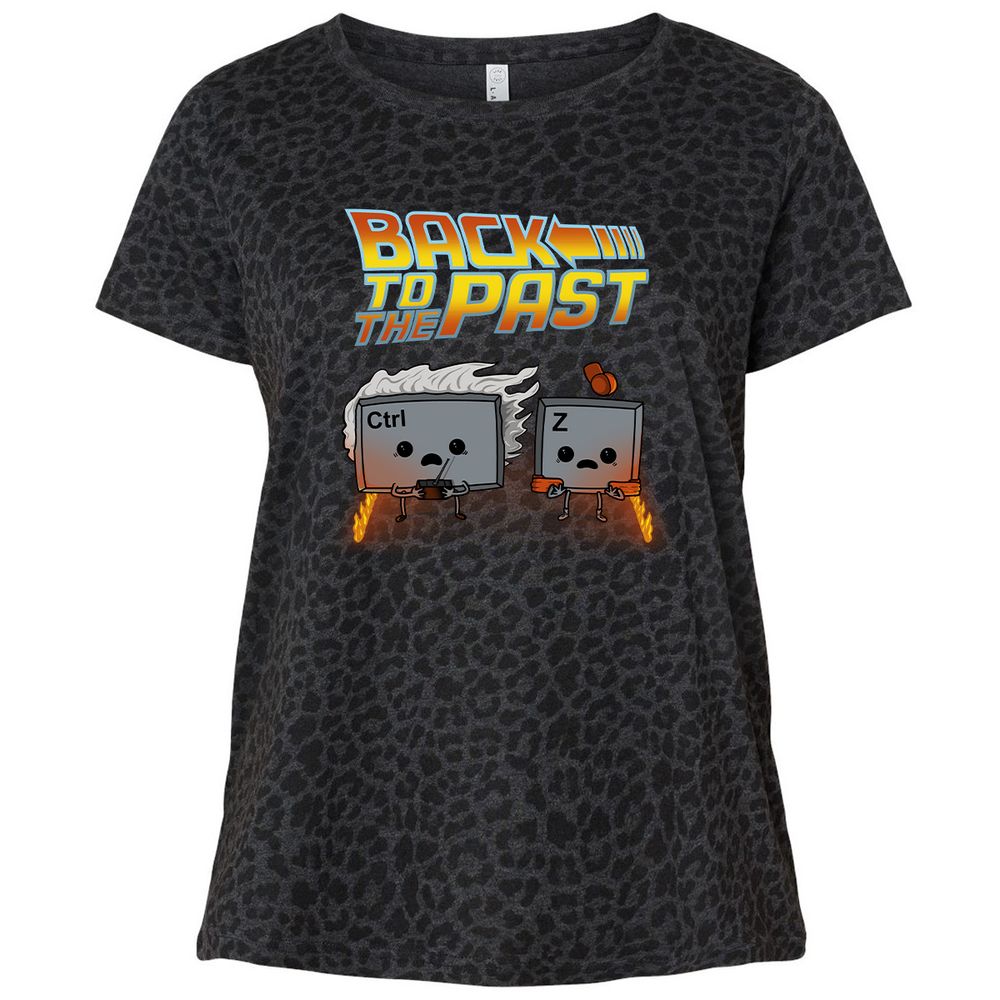 Ladies Curvy Jersey - ZPZ4JQPP - Black Leopard - 11