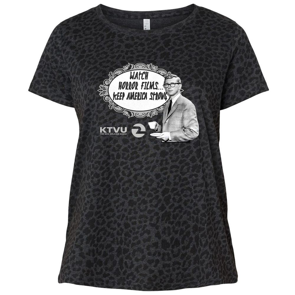 Ladies Curvy Jersey - QFFW2UW5 - Black Leopard - 11