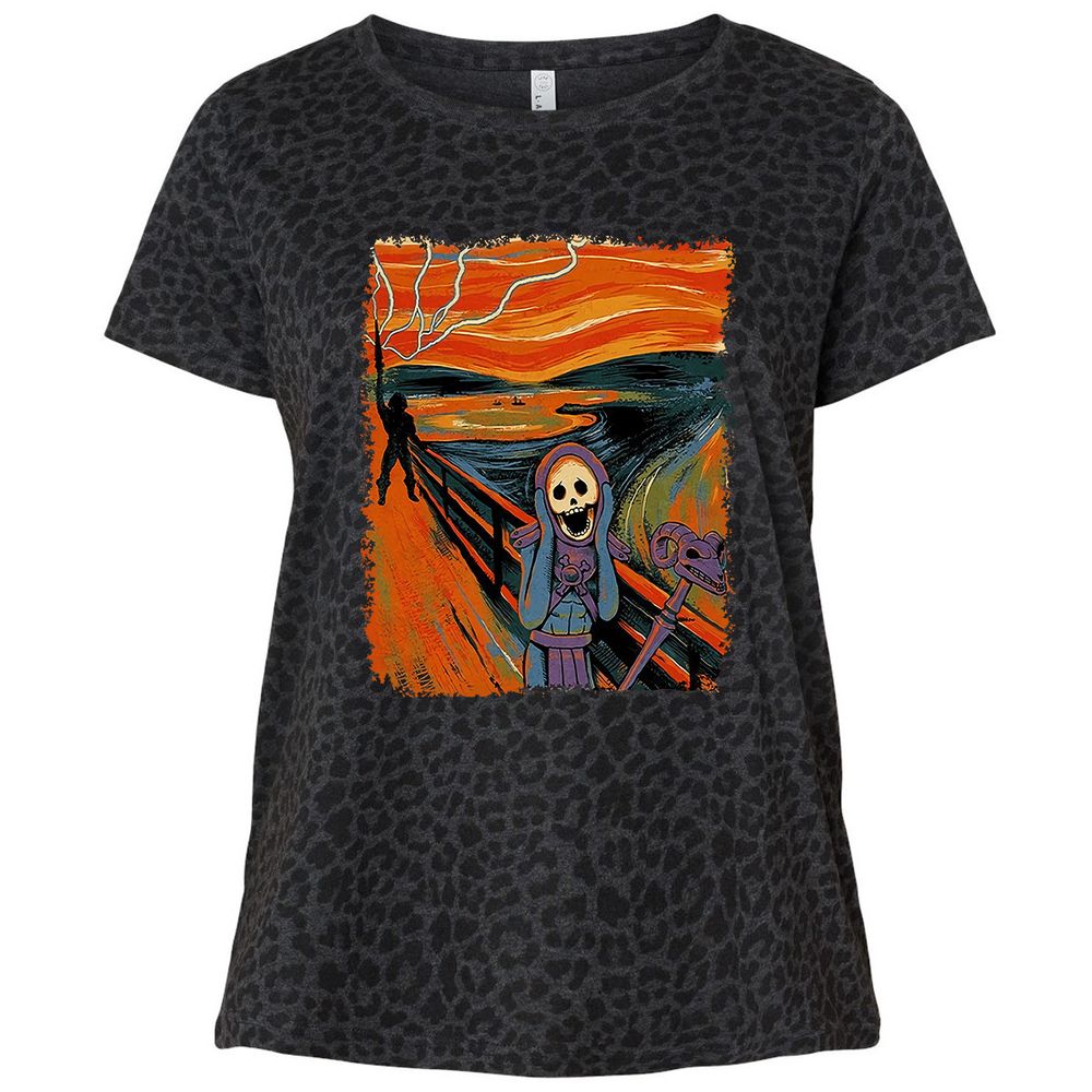 Ladies Curvy Jersey - BKASS793 - Black Leopard - 11