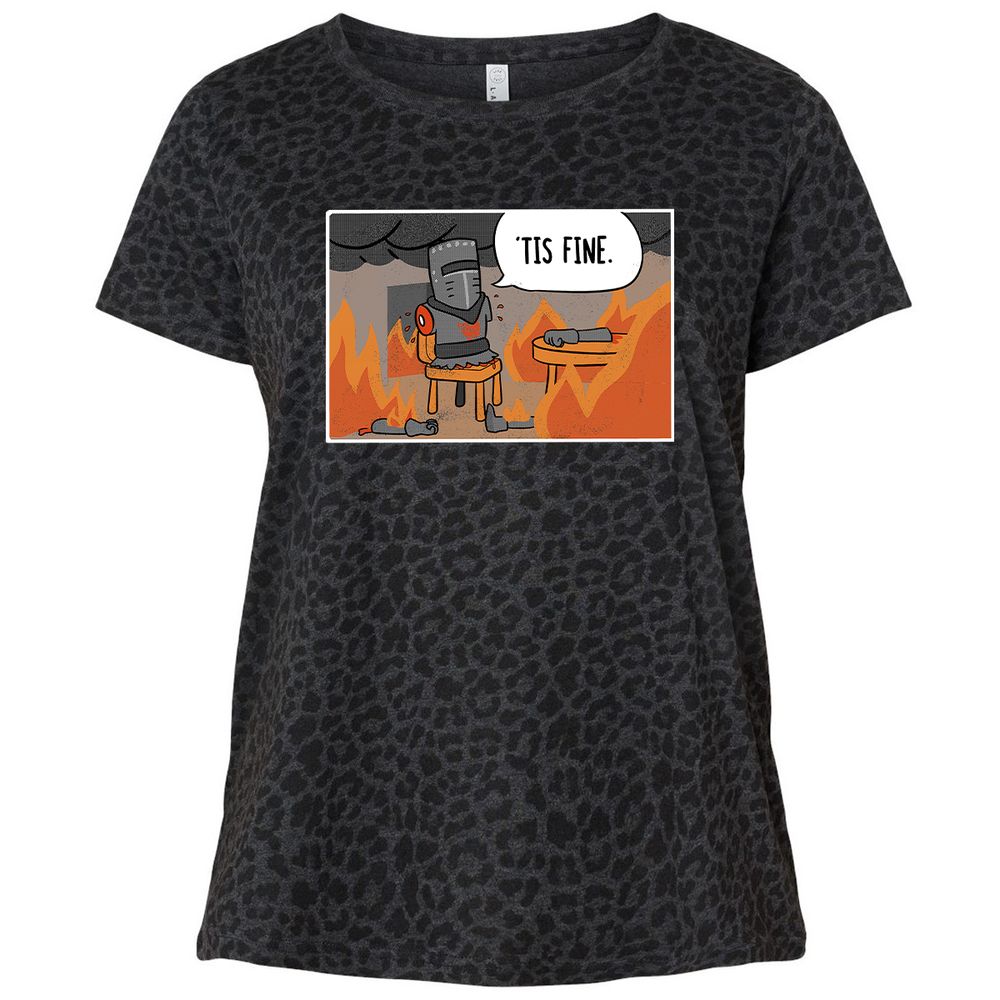 Ladies Curvy Jersey - MWL683L3 - Black Leopard - 11